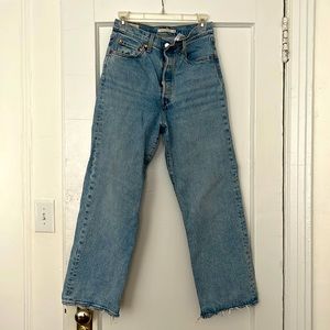 Levi’s rib cage straight light wash 28